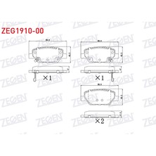 Otoco Fiat Egea 1.3 Mjt 2015 / Egea 1.6 Mjt 2015 Arka Ikazlı Fren Balatası