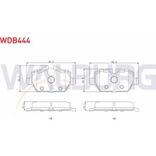 Otoco Bmw 1 Serisi (E87) 116 I 2003-2012 / 118 I 2003-2012 Arka Fren Balatası
