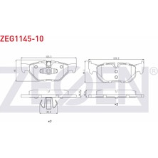 Otoco Bmw 3 Serisi (E90) 320 D 2005-2011 / 316 I 2005-2011 Arka Fren Balatası