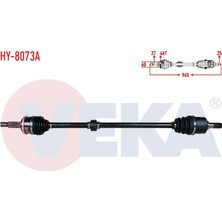 Otoco Hyundai Elantra 1.6 Cvvt M-T 6 Ileri 2011-2015 Komple Aks Sag On Uzunluk 965MM Absli 46 Dis