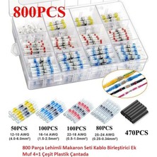 Ttec Goldenbee 800 Parça Lehimli Makaron Seti Kablo Birleştirici Ek Muf 4+1 Çeşit Plastik Çantada