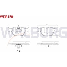 Otoco Bmw 5 Serisi (E39) 525 D 1995-2003 / (E39) 520 I 1995-2003 Ön Fren Balatası