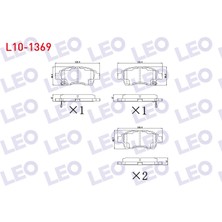 Otoco Toyota Yaris (_CP10) 1.0ı 1999-2005 / Yaris (_CP10) 1.3ı 1999-2005 Ön Ikazlı Fren Balatası