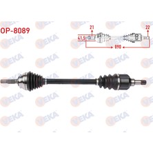 Otoco Opel Corsa F 1.2 2019 / Peugeot 208 1.2 Puretech 2019 Komple Aks Sag On Uzunluk 890MM
