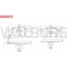 Otoco Audi A8 2.8 2003-2010 / A8 4.2 V8 Tdı 2003-2010 Ön Fişli Fren Balatası