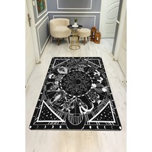 Dolce Mariee Modern Desenli Dijital Baskı Kaymaz Taban Halı H0906
