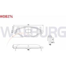 Otoco Peugeot 206 (2A / C) 1.4 Hdı 1998-2006 Ön Fren Balatası