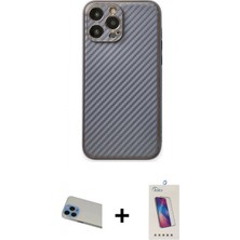 İlk El Grup Pilelistore™ iPhone 13 Pro Max Kılıf Ahenk Işık - Siyah Joko 5d Cam + Rainbow Kamera Lens Koruma Cam - Mı