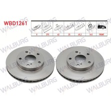 Otoco Toyota Rav4 Iı 2.0 Vvt-I 4x4 2000-2006 I Ön Havalı 5 Bjn 275X25X62X49,2 Fren Diski