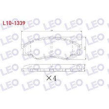 Otoco Toyota Hi-Lux Pick Up 2.5 D 2005-2011 / Hi-Lux Pick Up 2.5 D-4d 2005-2011 Ön Fren Balatası