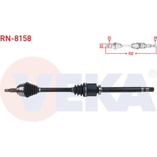 Otoco Renault Megane Iı 1.9 Dcı 2002-2008 Komple Aks Sag On Uzunluk 932MM