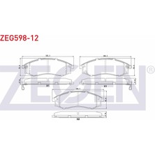 Otoco Mitsubishi L 200 (K3T,K2T,K1T,K0T) 2.5 Td 4x4 1986-1996 Ön Ikazlı Tel Delıklı Fren Balatası