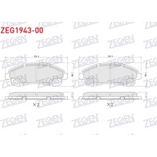 Otoco Mitsubishi Fuso Canter Euro 6 2017 Arka Fren Balatası