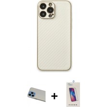 İlk El Grup Pilelistore™ iPhone 13 Pro Max Kılıf Ahenk Işık - Siyah Joko 5d Cam + Rainbow Kamera Lens Koruma Cam - Mı