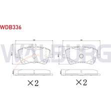 Otoco Mercedes C Serisi (W203) C 200 Cdı 2000-2006 / (W203) C 180 2000-2006 Ön Fren Balatası