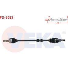 Otoco Ford Focus Iv 1.5 Tdci A-T 8 Ileri 2018 Komple Aks Sag On Uzunluk 943MM