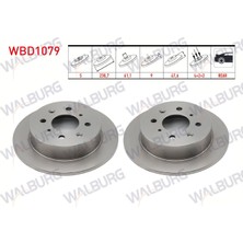 Otoco Honda Jazz Iı (Gd) 1.4ı 2002-2004 I Arka Duz 4 Bjn 238,7X9X61,1X47,6 Fren Diski