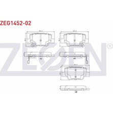 Otoco Toyota Verso (_AUR2_,_ZGR2_) 1.6 2009 / Verso (_AUR2_,_ZGR2_) 1.8 2009 Arka Ikazlı Fren Balatası