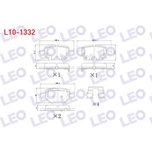 Otoco Opel Mokka 1.4 - 1.6 - 1.6 Cdti 2012 Arka Ikazlı Fren Balatası