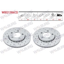 Otoco Volkswagen Polo 1.2ı 2001 I Ön Havalı Kaplamalı Performans Delıklı 5 Bjn 238,7X18X65X34,9 Fren Diski