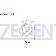 Otoco Mercedes C Serisi (W202) C 250 Td 1993-2000 / S Class (W140) 3.2 1991-1998 Arka Fren Balatası