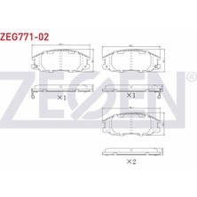 Otoco Hyundai Starex 2.4ı 1997-2007 / Starex 2.5 Crdı 1997-2007 Ön Ikazlı Fren Balatası