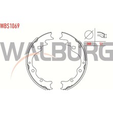 Otoco Kia Besta 2.2 D 260X51 mm 1993-2003 / Kia Pregio (Tb) 2.5 Tci D 1997-2002 Fren Pabuc Balata Arka