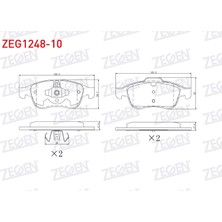 Otoco Renault Captur I-Ii 13 / Clio V 19 Ön 15-16 Jant Fren Balatası