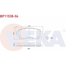 Otoco Mazda 6 (Gj,gh) 2.0 2013 / 6 (Gj,gh) 2.2 D 2013 Ön Fren Balatası