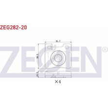 Otoco Mercedes C Serisi (W202) C 220 Cdı 1993-2000 Arka Fren Balatası