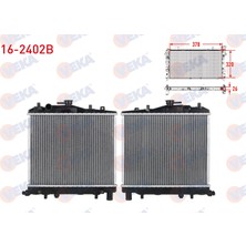 Otoco Kia Pride (Da) 1.3 16V 1990-1999 Su Radyatoru Brazing