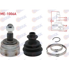 Otoco Mercedes Vaneo (414) 1.6 Absli 48 Dis 24X27X57 Uzunluk 118 mm 2002-2005 Aks Kafasi Sol-Sag On Dis