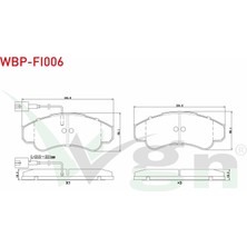 Otoco Fiat Ducato (244) 2.3 Jtd 2002-2006 / Ducato (244) 2.8 Jtd 2002-2006 Ön Fişli Fren Balatası