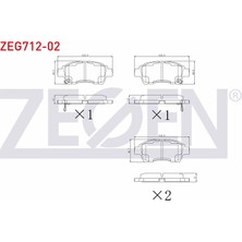 Otoco Toyota Yaris (_CP10) 1.0ı 1999-2005 / Yaris (_CP10) 1.3ı 1999-2005 Ön Ikazlı Fren Balatası
