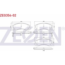 Otoco Mitsubishi Pajero Iı 2.5 Td 1990-1999 / Pajero Iı 2.8 Td 1990-1999 Ön Ikazlı Fren Balatası