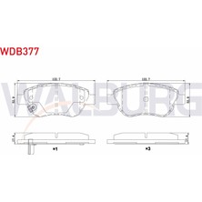 Otoco Opel Corsa D 1.2 2006-2014 / Corsa D 1.0 75 Hp 2006-2014 Ön Fren Balatası