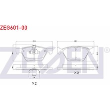 Otoco Mercedes E Serisi (W210) E 280 1995-2002 / (W210) E 320 Cdı 1995-2002 Ön Fren Balatası