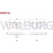 Otoco Bmw 5 Serisi (E34) 518 I 1987-1995 / (E34) 520 I 1987-1995 Arka Fren Balatası