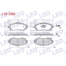 Otoco Opel Corsa C 1.2ı 16V 2000-2006 / Corsa C 1.0 2000-2006 Ön Ikazlı Fren Balatası