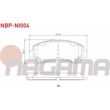 Otoco Nissan Qashqai (J10) 1.5 Dcı 2007-2014 / X-Trail (T31) 2.0 Dcı 2007-2013 Ön Fren Balatası