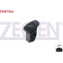 Otoco Renault Clio Iıı 2005-2012 / Thalia Iı 2008-2014 Flasor Anahtari 8 Pin Kirmizi Isik