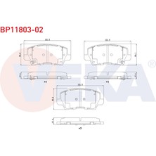 Otoco Kia Picanto (Ja) 1.0 Mpi - 1.2 Mpi 2017 Ön Ikazlı Fren Balatası