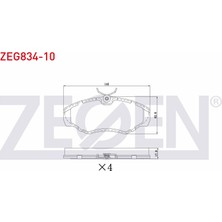 Otoco Renault Trafic Iı 1.9 Dcı - 2.0 Dcı 2001-2014 / Opel Vivaro 1.9 2002-2014 Ön Fren Balatası