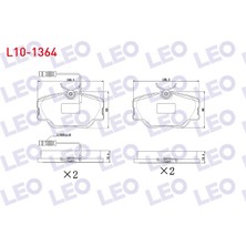 Otoco Mercedes E Serisi (W124) E 200 D 1993-1995 / E Serisi (W124) E 200 1993-1995 Ön Fişli Fren Balatası