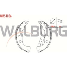 Otoco Fiat Tempra Sw 1.6ı Levyeli 228,6X42 mm 1992-1999 / Fiat Tempra 2.0ı 1992-199 Fren Pabuc Balata Arka