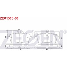 Otoco Mercedes M Serisi (W166) ml 250 Cdı 2011 / M Serisi (W166) ml 350 2011 Arka Fren Balatası