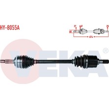 Otoco Hyundai I30 (Fd) 1.4ı A-T / M-T Absli 46 Dis Uzunluk 674MM 2007-2011 Komple Aks Sol On