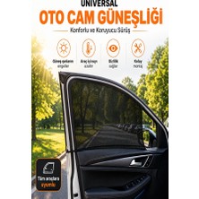 Baffhome Elit Seri Araç Ön Yan Cam Güneşlik Perde Esnek Geçmeli Tasarım Uv Korumalı Güneş Kesici