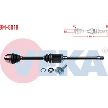 Otoco Bmw 5 Serisi (F10) 525 D X-Drive A-T Uzunluk 862 mm 2010 Komple Aks Sag On