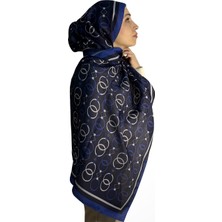 Lunara Scarf Lunara Zincir-Halka Desen Pamuk Şal